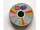 Tile, Round 2 x 2 with CD Pastel Sectors and LEGO Scala Logo Pattern (Sticker) - Sets 3142 / 3159