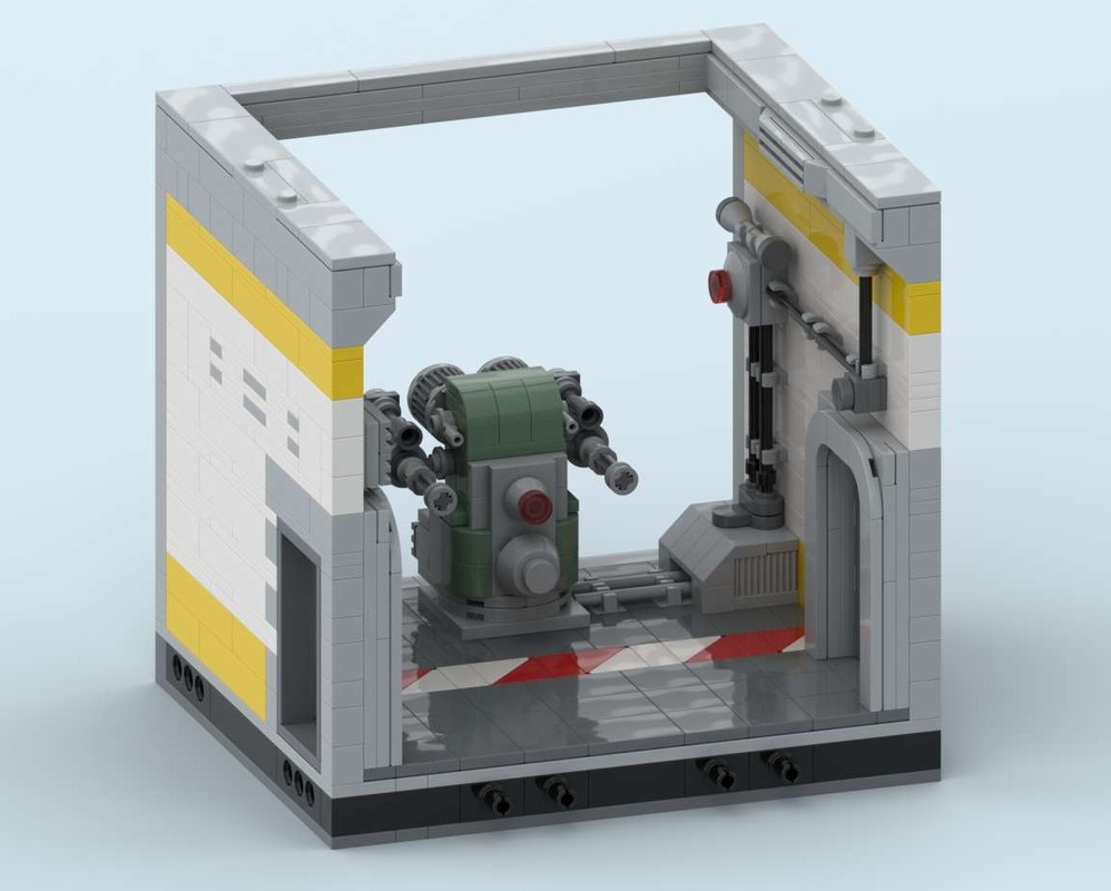 Lego Fallout Vault 42 - Elevator - Front Module - V1