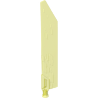 Lego Large Figure Weapon Sword, Blade with Bar, Single Edge / Trans-Neon Green