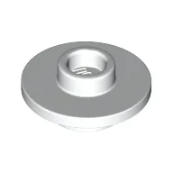 Equipment Cup / Teacup Saucer with Recessed Stud on Top [Plain] / White