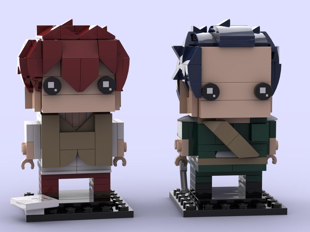 Lego Major Gilbert & Claudia Hodgins - Violet Evergarden BrickHeadz