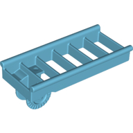 Lego Duplo Ladder with Base Locking Ring, Short (Fire) / Medium Azure