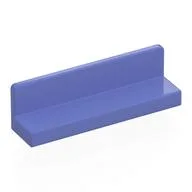 Panel 1 x 4 x 1 with Rounded Corners [Thin Wall] / Blue Violet