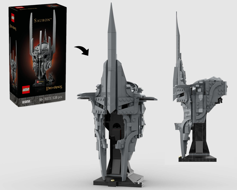 Lego Witch-King's Helmet - Alternate Build of 11373 Sauron's Helmet