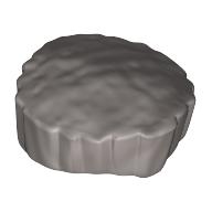 Lego Hair Flat Top, Short with Straight Even Side Sections / Flat Silver