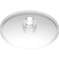 Dish 4 x 4 Inverted with Open Stud [Radar] / Trans-Clear
