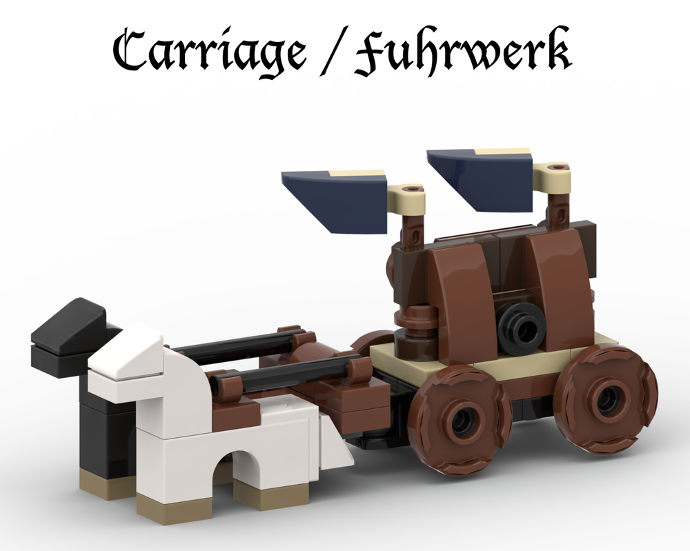 Lego Carriage - Courtyard Expansion for Mini Blaustein Castle