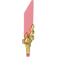 Weapon Sword, Broad with Trans-Red Blade Pattern