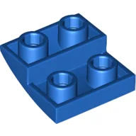 Brick Curved Inverted 2 x 2 x 2/3 / Blue
