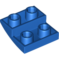 Lego Brick Curved Inverted 2 x 2 x 2/3 / Blue