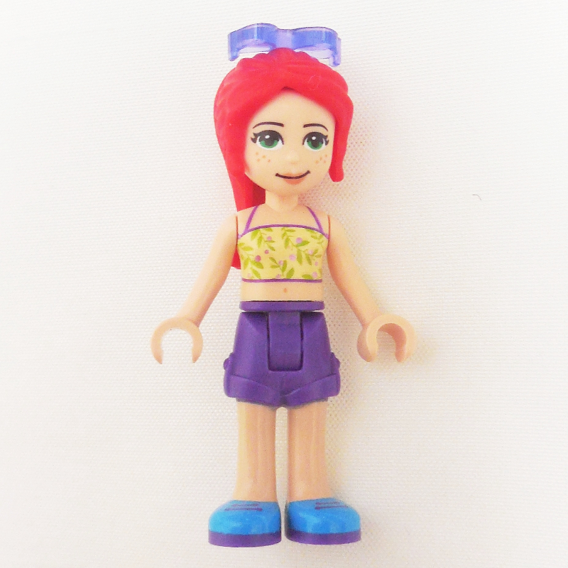 Lego Mia - Lime Top, Dark Purple Skirt, Sunglasses