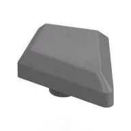 Tile Special 1 x 2 Diamond Plain / Flat Silver