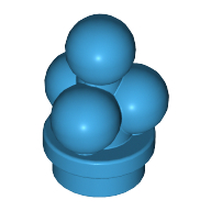 Lego Food Ice Cream Scoops / Dark Azure