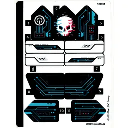 Sticker Sheet for Set 71495-1 / [No Color/Any Color]
