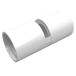 Technic Pin Connector Round [Slotted] / White