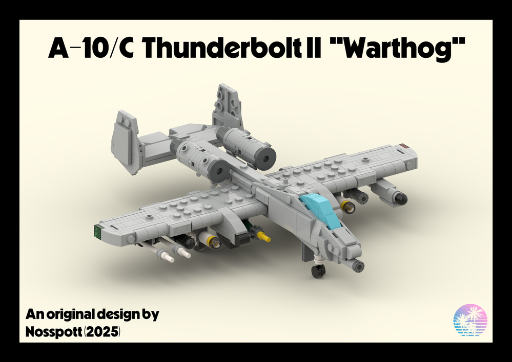 Lego Fairchild Republic A-10C Thunderbolt II "Warthog" (1:70 Scale)