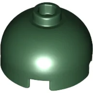 Brick Round 2 x 2 Dome Top, Hollow Stud / Dark Green