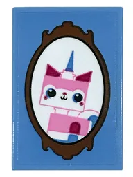 Tile 2 x 3 with Framed Unikitty Picture Pattern (Sticker) - Set 70831