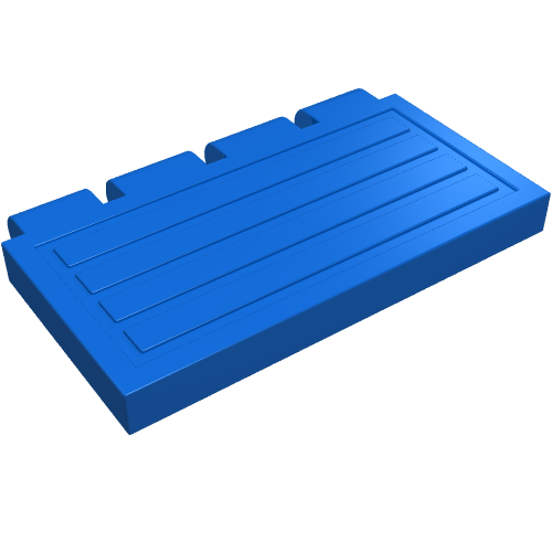 Lego Hinge Train Gate 2 x 4 / Blue