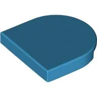 Tile Round 2 x 2 Half Circle / Dark Azure