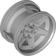 Wheel 56 x 34 Technic Racing Medium with 6 Pin Holes / Light Bluish Gray