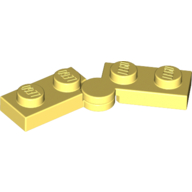 Lego Hinge Plate 1 x 4 Swivel Top / Base - Solid Clip [Complete Assembly] / Bright Light Yellow