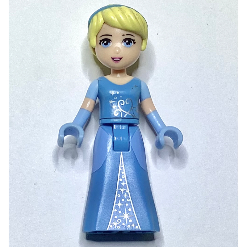Lego Cinderella - Medium Blue Dress, Bright Light Blue Gloves, Hair Band