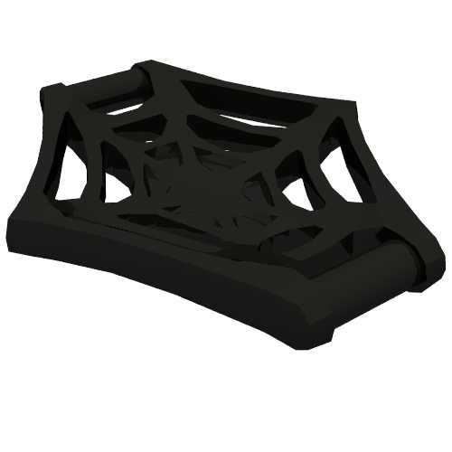 Lego Web Effect Large Bar on Back Handles on Sides / Black