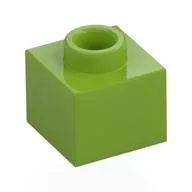 Plate 1 x 1 x 2/3 with Open Stud / Lime