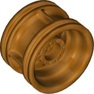 Lego Wheel 30.4 x 20 without Pinholes, with Reinforced Rim / Metallic Gold