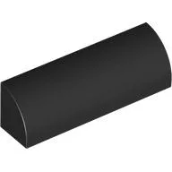 Brick Curved 1 x 4 x 1 / Black
