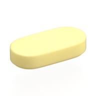 Lego Tile Round 1 x 2 / Bright Light Yellow