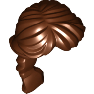 Lego Hair Ponytail Long French Braided / Reddish Brown