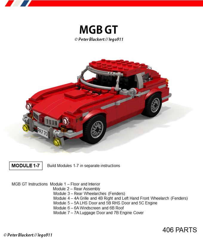 Lego MG MGB GT - Miniland 1:21
