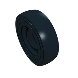 Tyre 14 x 4 Smooth Small Single / Black