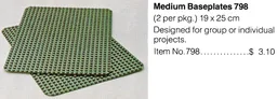 Baseplates, Green