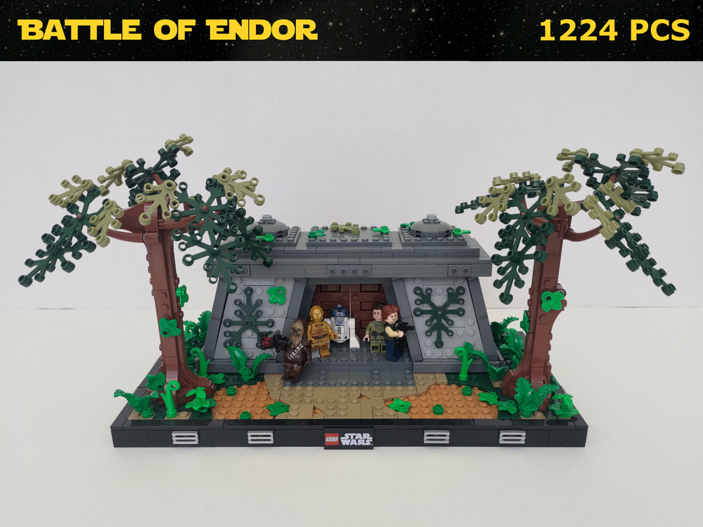 Lego Imperial Bunker Diorama (Battle of Endor)