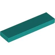 Tile 1 x 4 with Groove / Dark Turquoise