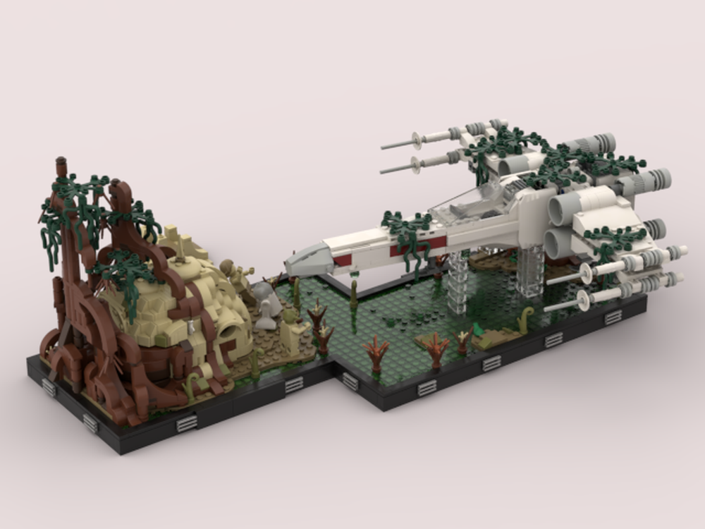 Lego SW - Yoda's Size Matter Not (75330 x 2 + 75301 + Trans-clear bricks)