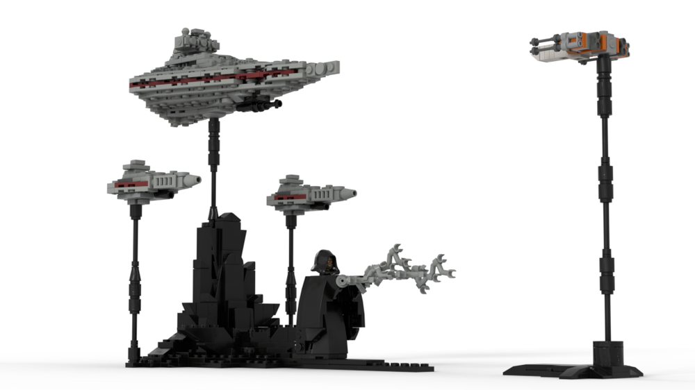 Lego Episode IX Exegol : Micro Xyston class ISD & palpatine