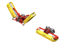 Mower combination for tractor