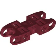 Technic Axle and Pin Connector 2 x 5 with Two Ball Joint Sockets / Dark Red
