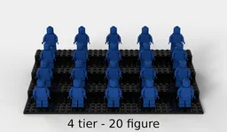 20 Minifigure Stand (12, 18, 16 or 24 figure versions also available)