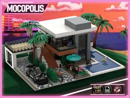 LEGO MOC Modern Custom House #1 (High Tech) | PDF instructions (NO PARTS)