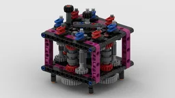 Lego MOC distribution transmission 8 outputs