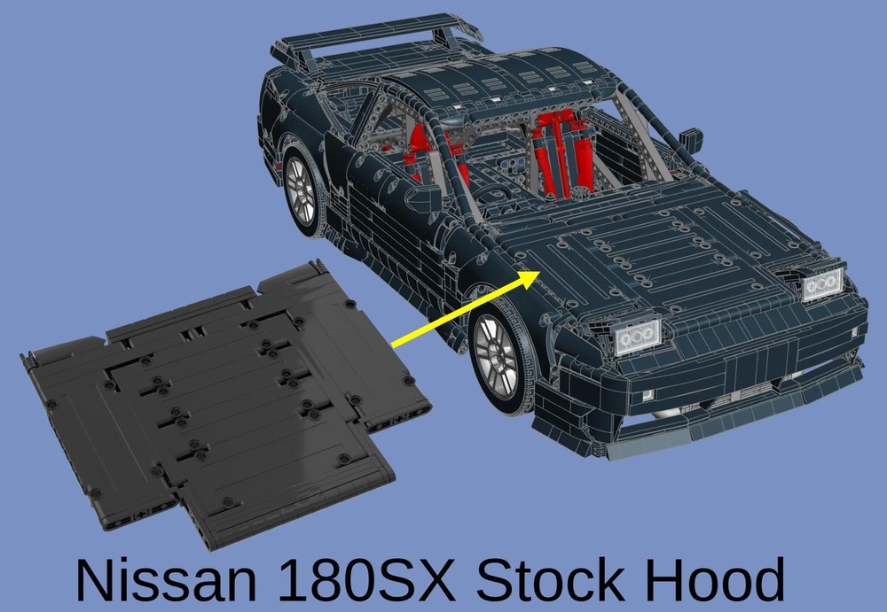 Lego Nissan 180SX Stock Hood