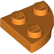 Lego Plate Round Corner 2 x 2 / Orange