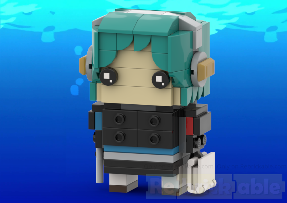 Lego Fuuka Yamagishi BrickHead - Persona 3 Reload