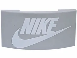 Slope, Curved 4 x 2 x 2/3 Double with White 'NIKE' and Swoosh Logo Pattern