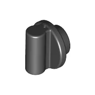 Plate Special Round 1 x 1 with Hollow Stud and Bar on Underside / Black